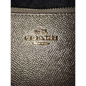 Coach Champaign Shimmer Metallic Gold Wristlet